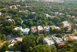 Aerial view of Playacar, Playa del Carmen